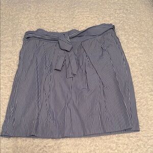 J. Crew Blue and White Stripe Skirt - Size 6